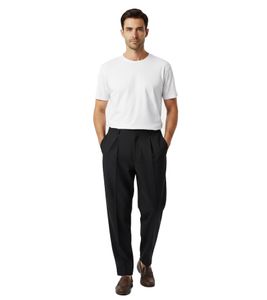 Pantalones elásticos Ami Alexandre Mattiussi para hombre, negros