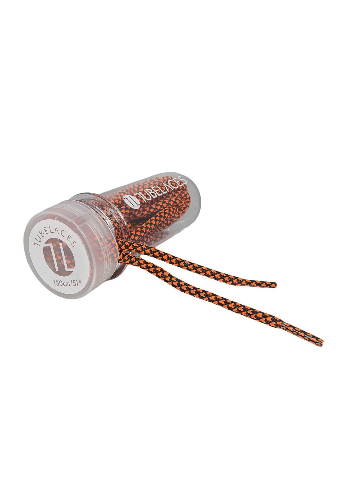 TubeLaces Rope Multi lacci per scarpe neri/arancione neon