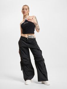 Juicy Couture Kontrast Neckholder Tops schwarz