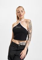Juicy Couture Kontrast Neckholder Tops schwarz Juicy Couture Kontrast Neckholder Tops schwarz
