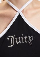 Juicy Couture Kontrast Neckholder Tops schwarz Juicy Couture Kontrast Neckholder Tops schwarz