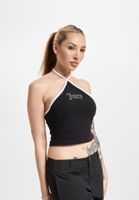 Juicy Couture Kontrast Neckholder Tops schwarz Juicy Couture Kontrast Neckholder Tops schwarz