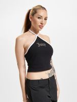 Juicy Couture Kontrast Neckholder Tops schwarz Juicy Couture Kontrast Neckholder Tops schwarz