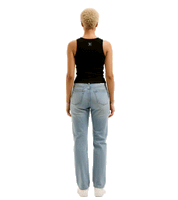 Chaleco deportivo Juicy Couture para mujer con tirantes finos y dos logotipos de diamantes de imitación, negro