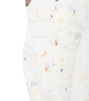 John Elliott Sendai Baggy Jeans für Herren Premium Streetwear Lockerer Schnitt und Künstlerischer Pollock-Finish Weiß