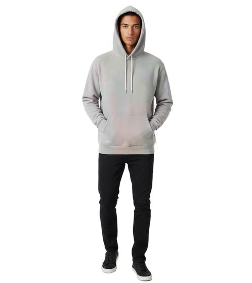 John Elliott Sequoia Herren Hoody mit expressive Farbverläufe in grün und lila Cloud Dye