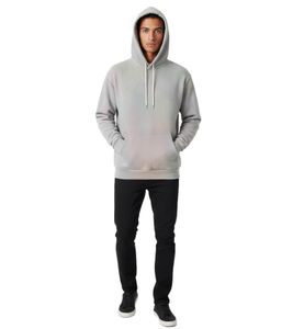 John Elliott Sequoia Herren Hoody mit expressive Farbverläufe in grün und lila Cloud Dye