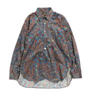 Camisa de algodón Needles Pinhole Edw para hombre, azul