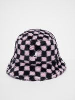Gorros de piel sintética KANGOL con estampado Pepto Check