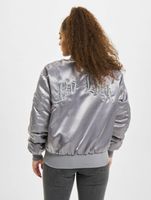 NO LOVE Chaqueta Bomber Vieja Azul