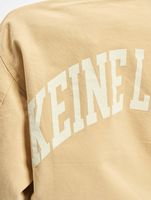 Chaqueta vaquera de lona beige NO LOVE