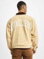 Chaqueta vaquera de lona beige NO LOVE