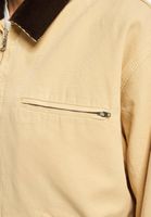 Chaqueta vaquera de lona beige NO LOVE