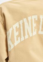 Chaqueta vaquera de lona beige NO LOVE