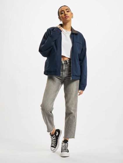 KEINE LIEBE Canvas Jeansjacke blau