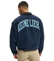 Keine Liebe Canvas Denim Jacket Urban Streetwear Blue Keine Liebe Canvas Denim Jacket Urban Streetwear Blue