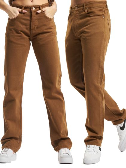 KEINE LIEBE Loosefit Loose Fit Jeans braun