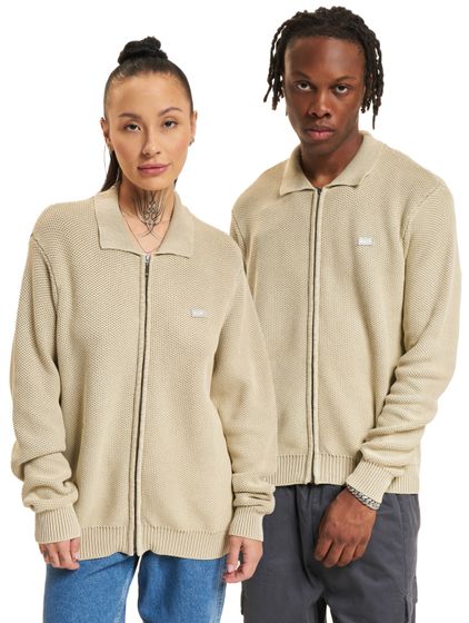 HUF Anton Zip Overdyed Pullover kitty