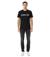 Helmut Lang Core Herren T-Shirt aus 100% Baumwolle Logo Tee für Streetwear & Casual Looks Schwarz