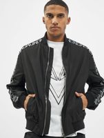 Les Hommes Bomberjacke Schwarz/Weiß