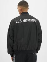 Les Hommes Bomberjacke Schwarz/Weiß