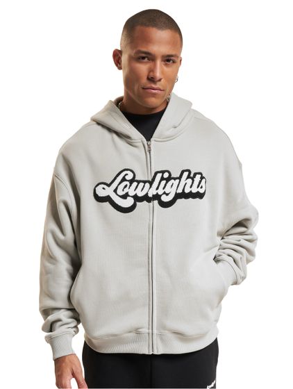 Low Lights Studios Trendy Zip Hoodie hellgrau