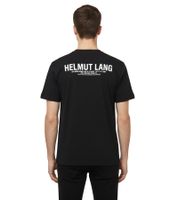 Helmut Lang Herren T-Shirt mit Kreuz Baumwollshirt Schwarz 