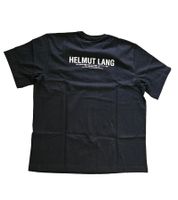 Helmut Lang Herren T-Shirt mit Kreuz Baumwollshirt Schwarz 