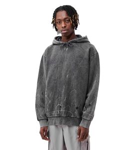 Sudadera con capucha Han Kjobenhavn Artwook Faded Strokes para hombre, jersey de algodón orgánico, negra