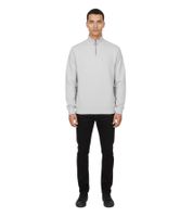 Han Kjøbenhavn Half-Zip Sweatshirt stylischer Premium Pullover mit Stehkragen Grau