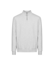 Han Kjøbenhavn Half-Zip Sweatshirt stylischer Premium Pullover mit Stehkragen Grau