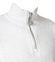 Han Kjøbenhavn Half-Zip Sweatshirt stylischer Premium Pullover mit Stehkragen Grau