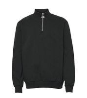 Sudadera Han Kjøbenhavn para hombre con media cremallera y corte moderno - Cómoda y elegante - Negra