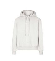  Han Kjøbenhavn Distressed Logo Distressed Hoody für Herren Premium Kapuzenhoodie mit vintage Logo Grau