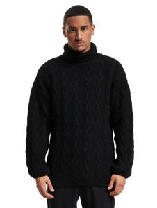 Sudadera MARNI de cuello alto grande con hollín afelpado, negra