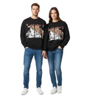 Our Legacy Unisex Designer-Sweatshirt Slashed Base Collage mit einzigartigem Schuldruck Schwarz/Mehrfarbig