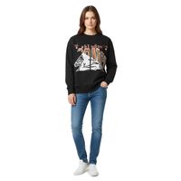 Our Legacy Unisex Designer-Sweatshirt Slashed Base Collage mit einzigartigem Schuldruck Schwarz/Mehrfarbig