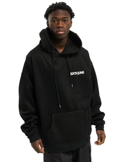 Sixth June Basic Logo Hoodie schwarz