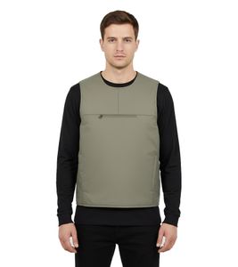 Gilet imbottito da uomo Arys Pro, grigio-verde