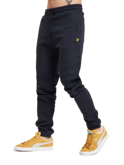 Pantaloni da allenamento LYLE & SCOTT Double Brush Relaxed, blu scuro