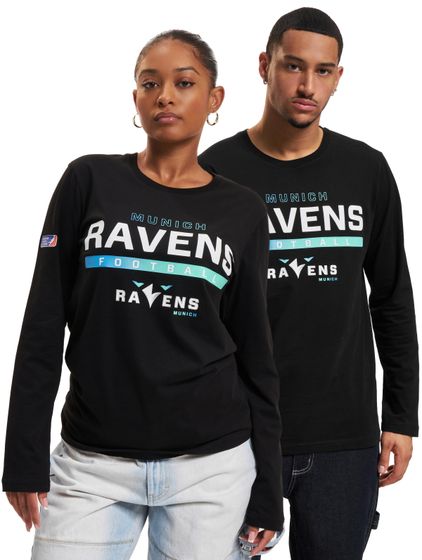 European League Of Football Munich Ravens Identity Longsleeve Schwarz