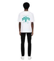 Wales Bonner Rhythmo Herren Baumwoll T-Shirt im modernen Oversized und Casual Look Weiß
