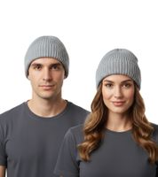 Berretto corto unisex in lana merino BARO Murray, berretto lavorato a maglia, semplice cappello invernale, verde acqua