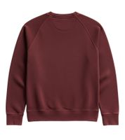 James Perse French Terry Raglan Sweatshirt für Herren Komfortabler Rundhals-Pullover im cleanen Casual-Look Verblasstes Rotpigment