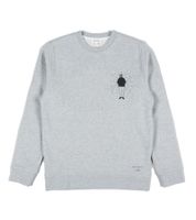 Sudadera ligera moderna Norse Projects Vagn Norse x Yu Nagaba para mujer y hombre, gris