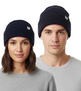 Berretto unisex Norse Projects in 100% lana merino - Morbido, caldo ed elegante, blu scuro