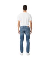Acne Studios Blå Konst North Antifit Herren-Jeans Premium Denim moderner Slim-Tapered Fit Mittelblau 