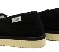 SUICOKE Suicoke OG-105CoMab SSD-CoMab Mocassino in velluto a coste con fodera in Mouton, Nero