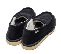 SUICOKE Suicoke OG-105CoMab SSD-CoMab Mocassino in velluto a coste con fodera in Mouton, Nero