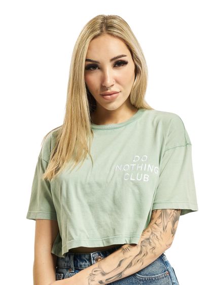 On Vacation Kurzes Do Nothing Club T-Shirt grün